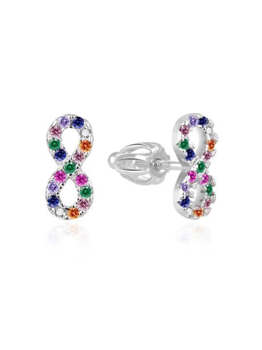 Agato Orecchini scintillanti in argento Infinity AGT-E171SC donna