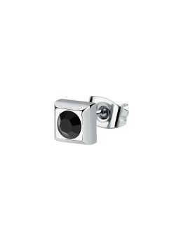 Morellato Moderno orecchino singolo in acciaio con cristallo Motown SALS71 unisex