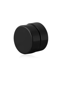 Troli Orecchino singolo magnetico nero 2 in 1 (pietra, mini spilla) VSE6018B-PET unisex