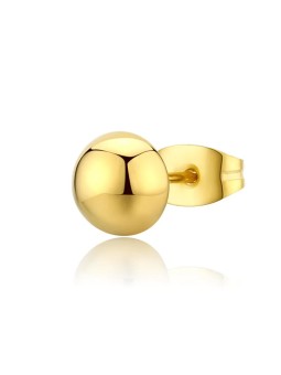 S'Agapõ Orecchino singolo in acciaio Snap SNP28 unisex