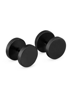 Troli Orecchini neri minimalisti KS-148 uomo