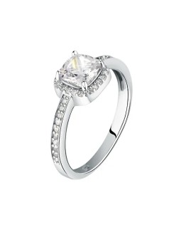 Morellato Anello Tesori SAIW1150 in argento scintillante con zirconi cubici - Diametro: 54 mm donna