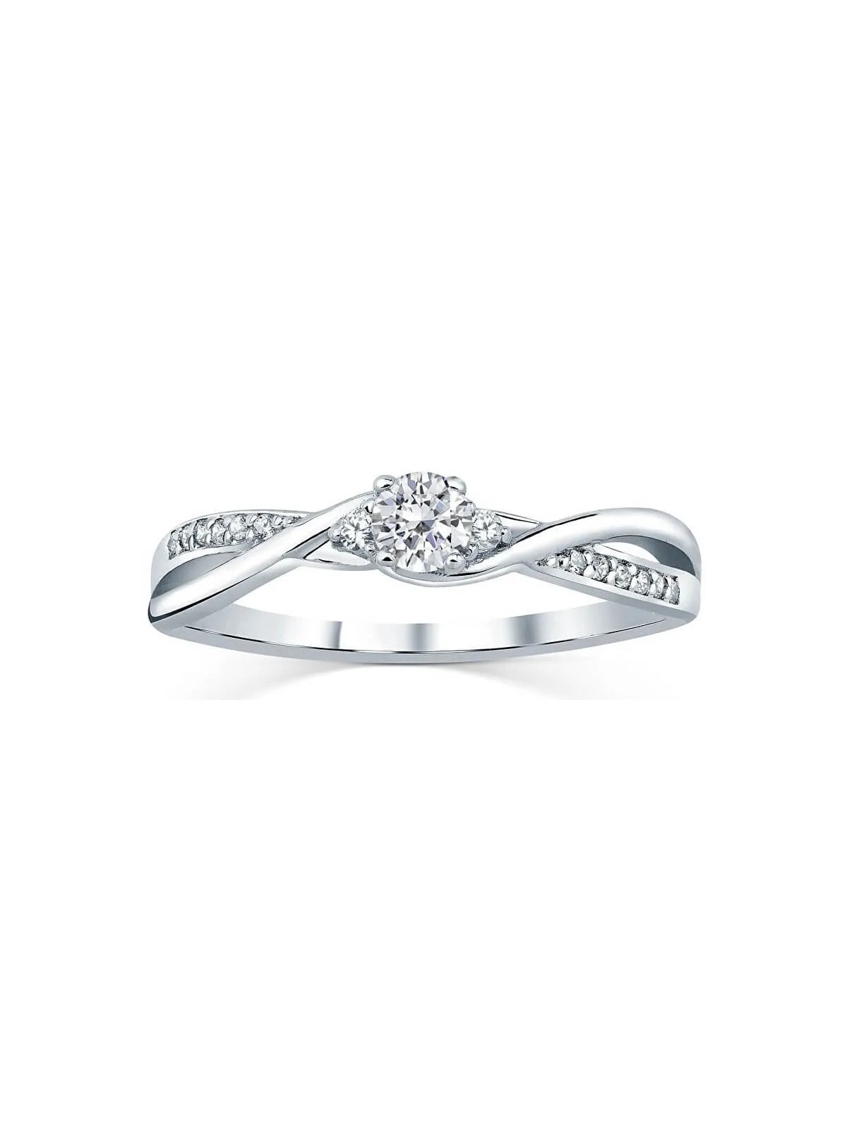 Anello Silvego in argento con cristalli Swarovski FNJR085sw - Diametro: 51 mm donna