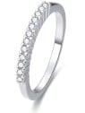 Benet Anello in argento con cristilla AGG187 - Diametro: 52 mm donna