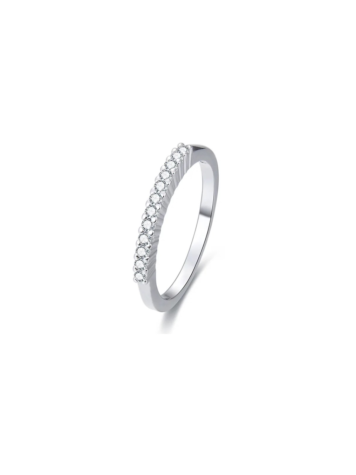Benet Anello in argento con cristilla AGG187 - Diametro: 60 mm donna