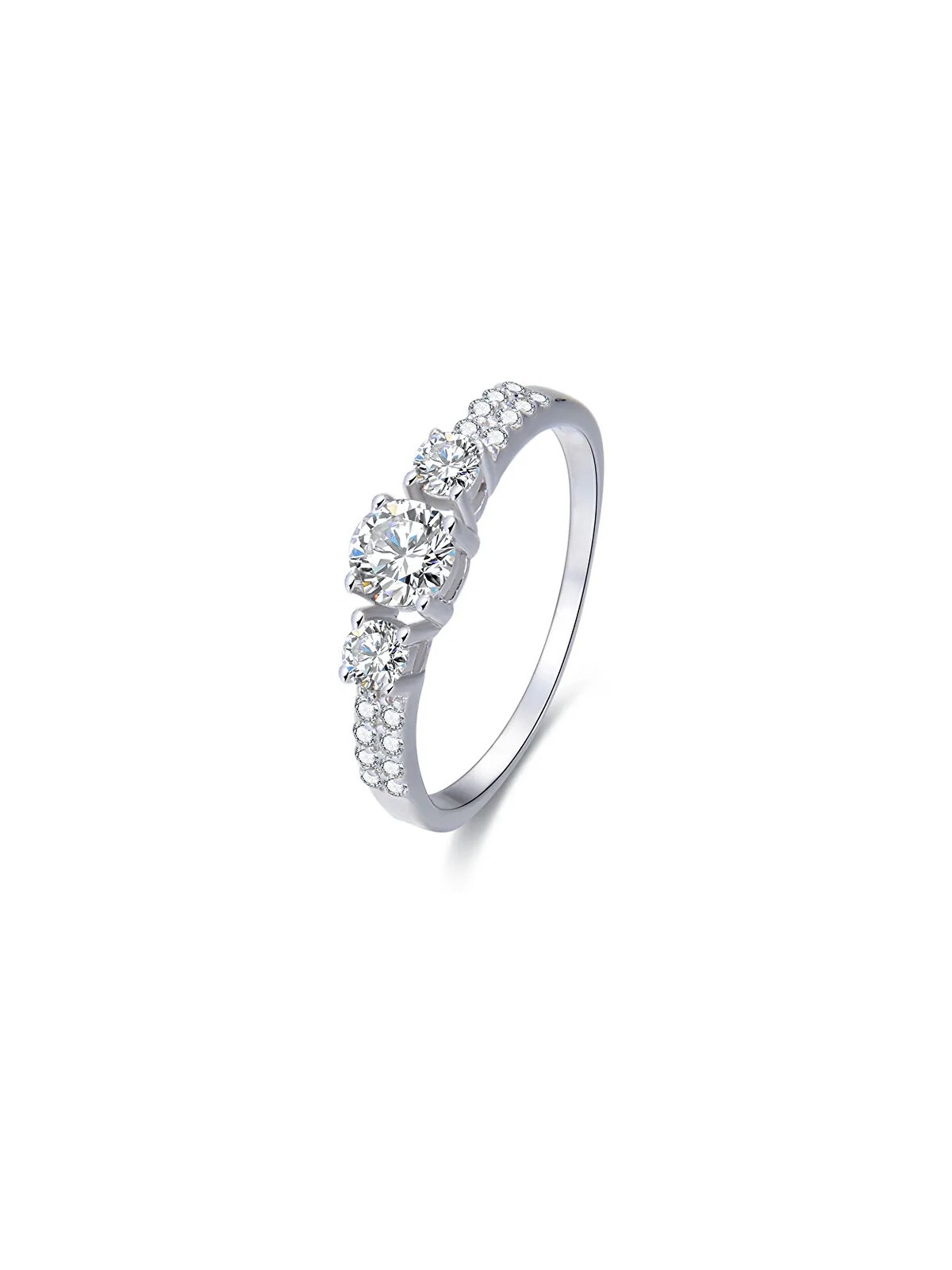 Benet Anello in argento con cristilla AGG197 - Diametro: 52 mm donna