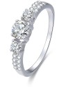 Benet Anello in argento con cristilla AGG197 - Diametro: 52 mm donna