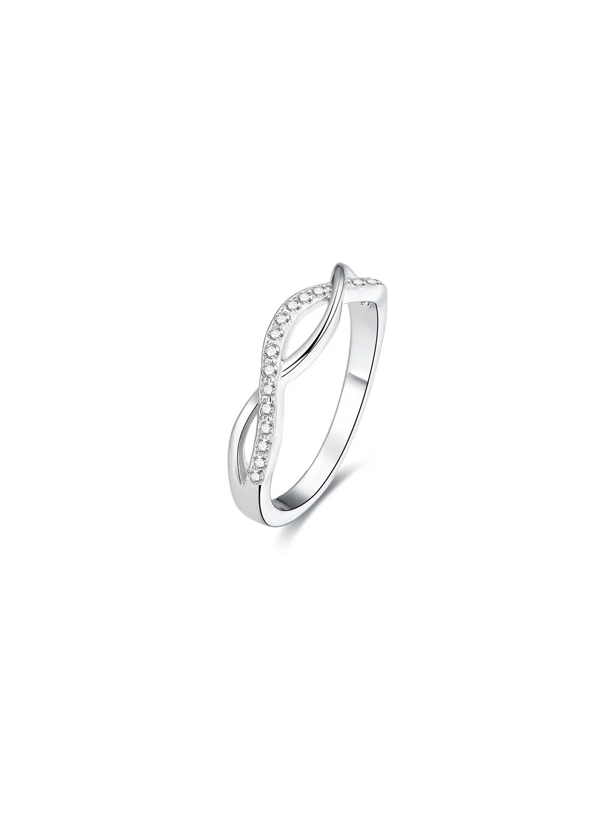 Benet Anello in argento con cristilla AGG190 - Diametro: 52 mm donna