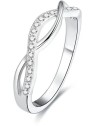 Benet Anello in argento con cristilla AGG190 - Diametro: 54 mm donna