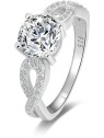 Beneto Anello argento scintillante AGG204 - Diametro: 56 mm donna