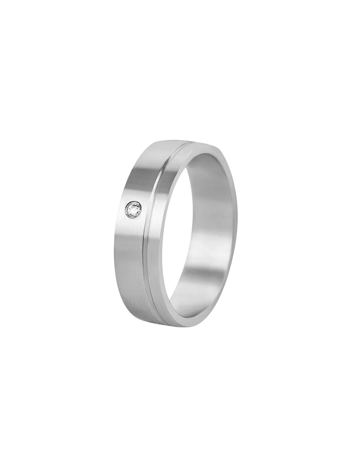 Beneto Exclusive Fede nuziale da donna in acciaio SPD06 - Diametro: 58 mm donna