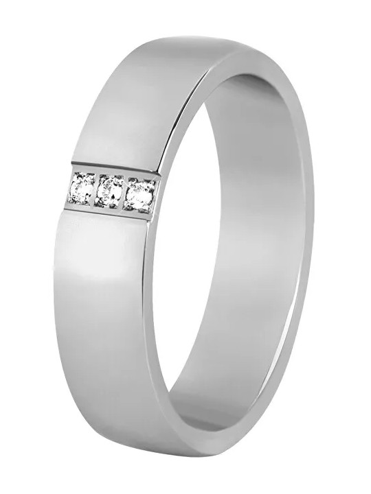 Beneto Exclusive Fede nuziale da donna in acciaio SPD01 - Diametro: 57 mm donna