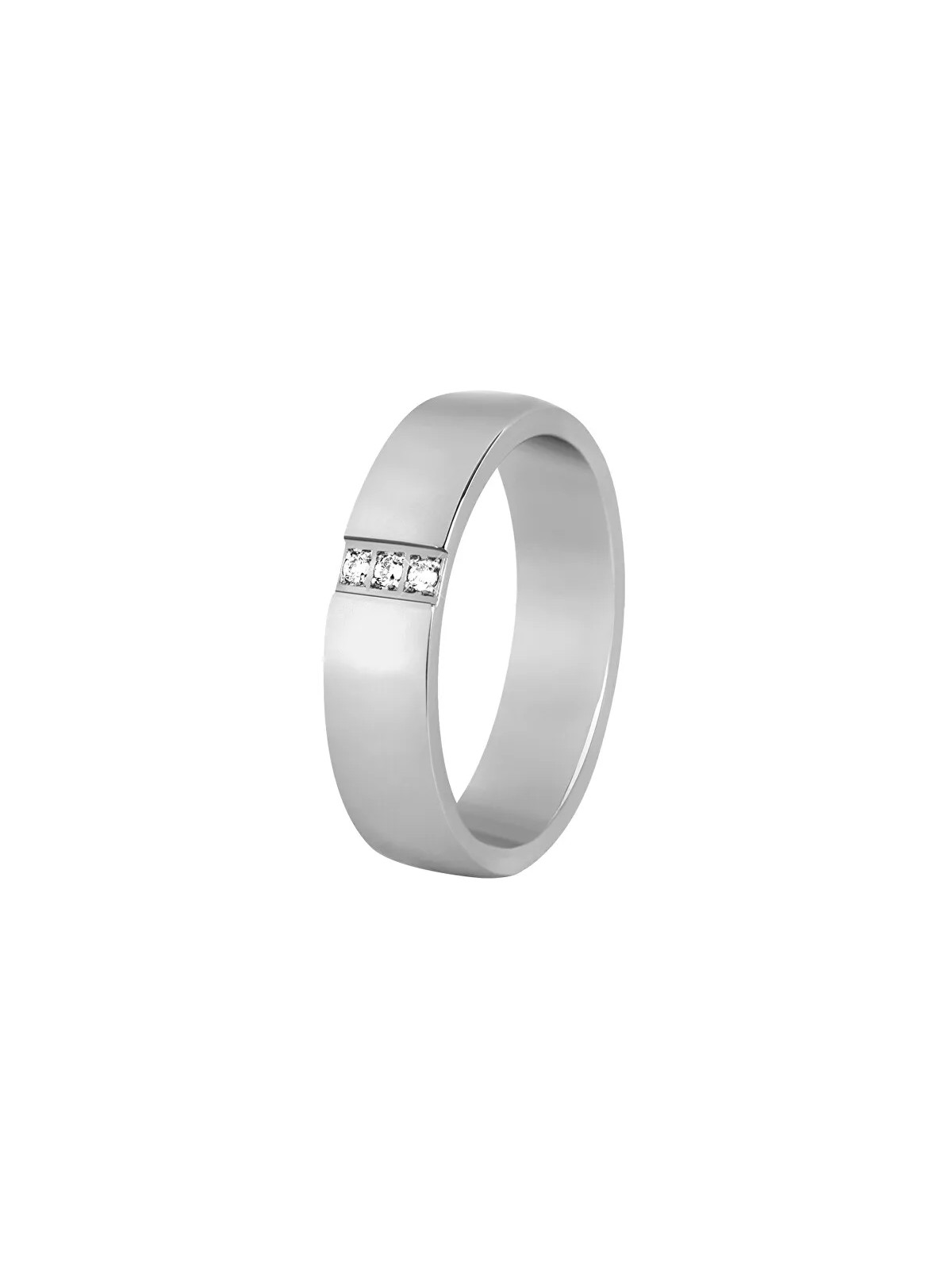 Beneto Exclusive Fede nuziale da donna in acciaio SPD01 - Diametro: 57 mm donna