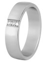 Beneto Exclusive Fede nuziale da donna in acciaio SPD01 - Diametro: 57 mm donna