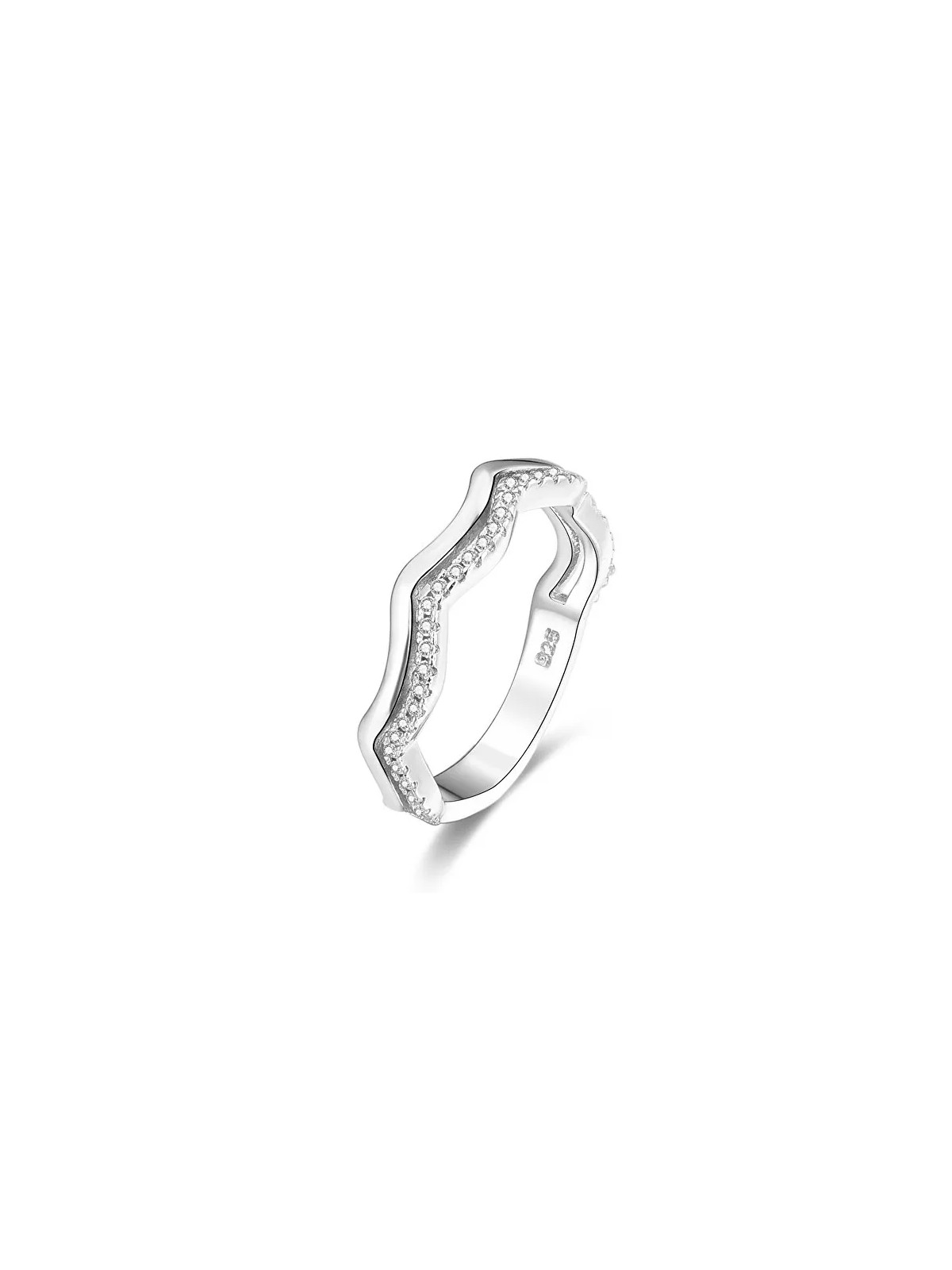 Benet Anello in argento con zirconi AGG328 - Diametro: 56 mm donna