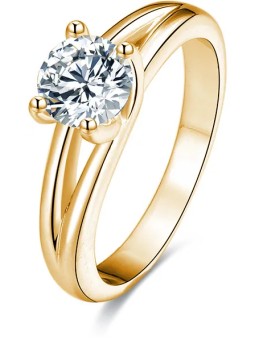 Beneto Anello in argento con cristilla AGG199 - Diametro: 56 mm donna