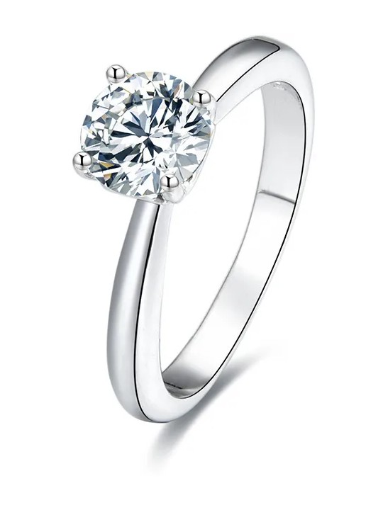 Benet Anello in argento con cristilla AGG200 - Diametro: 60 mm donna