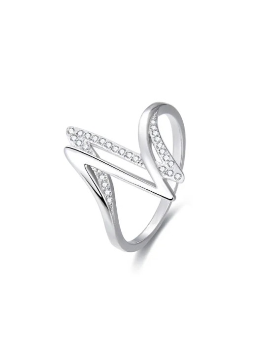 Benet Anello in argento con zirconi AGG143 - Diametro: 58 mm donna