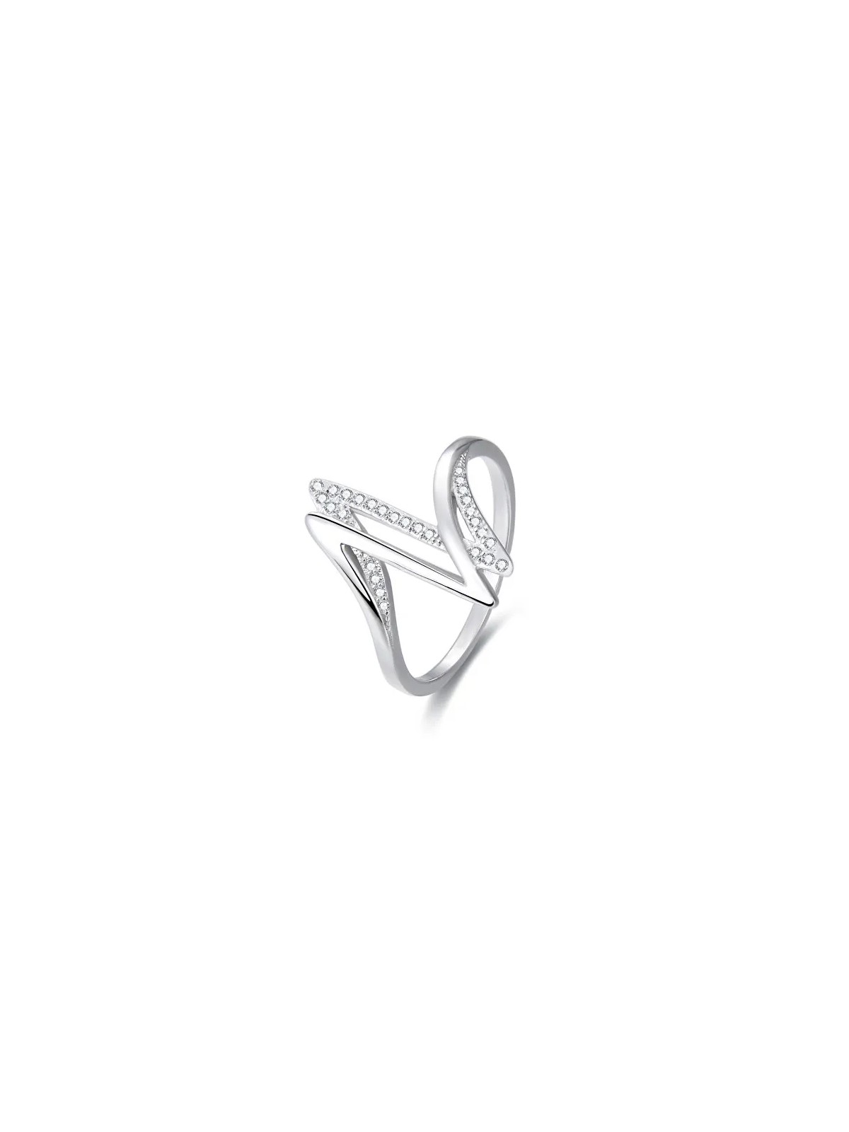 Benet Anello in argento con zirconi AGG143 - Diametro: 58 mm donna