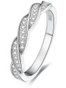 Benet Anello in argento con cristilla AGG184 - Diametro: 50 mm donna