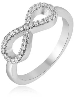 Beneto Anello argento Infinity AGG208 - Diametro: 60 mm donna