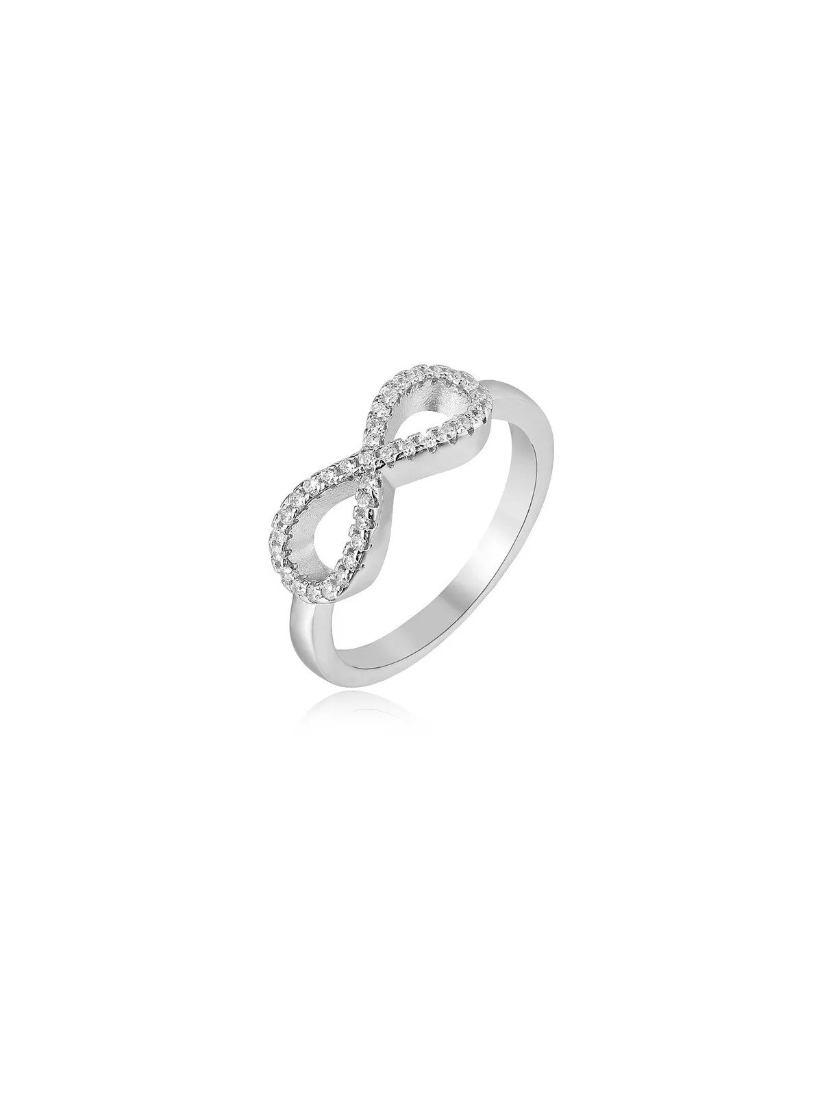 Beneto Anello argento Infinity AGG208 - Diametro: 60 mm donna