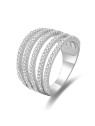 Benet Anello in argento con zirconi AGG346 - Diametro: 54 mm donna