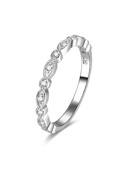 Benet Anello in argento con zirconi AGG167 - Diametro: 50 mm donna
