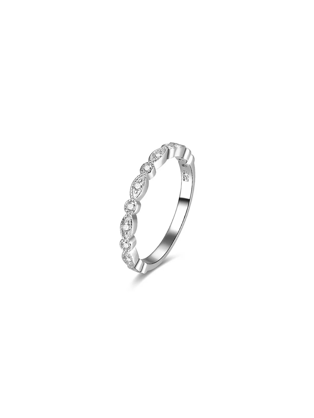 Benet Anello in argento con zirconi AGG167 - Diametro: 62 mm donna