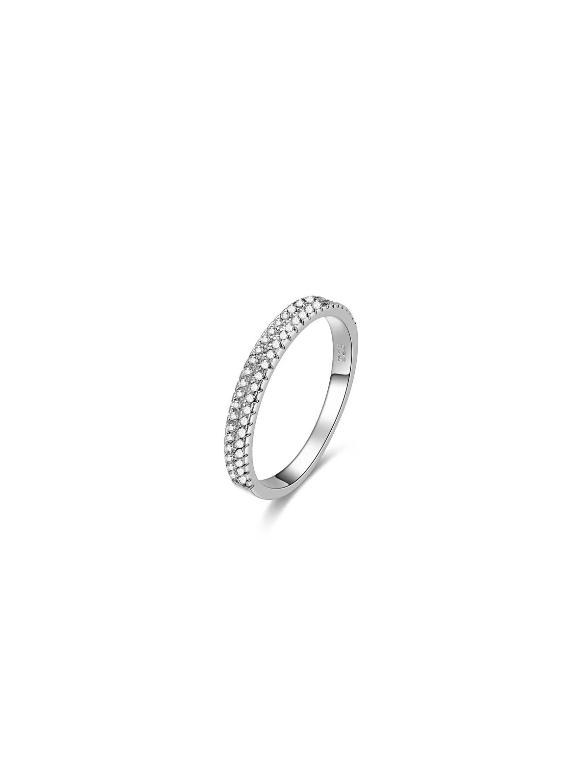 Benet Anello in argento con zirconi AGG337 - Diametro: 62 mm donna