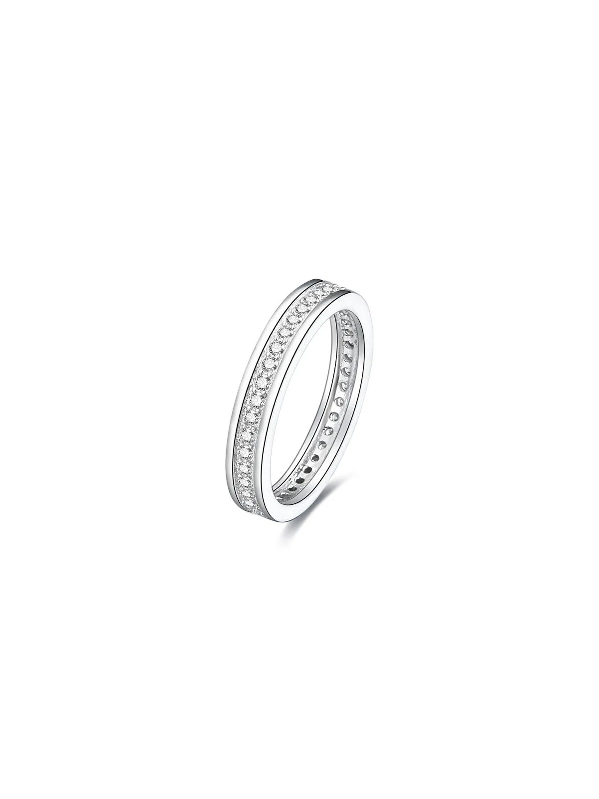 Benet Anello in argento con zirconi AGG26 - Diametro: 52 mm donna
