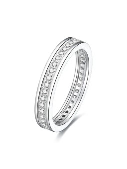 Benet Anello in argento con zirconi AGG26 - Diametro: 54 mm donna