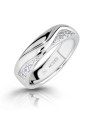 Modesi Anello in argento alla moda con zirconi M16026 - Diametro: 58 mm donna