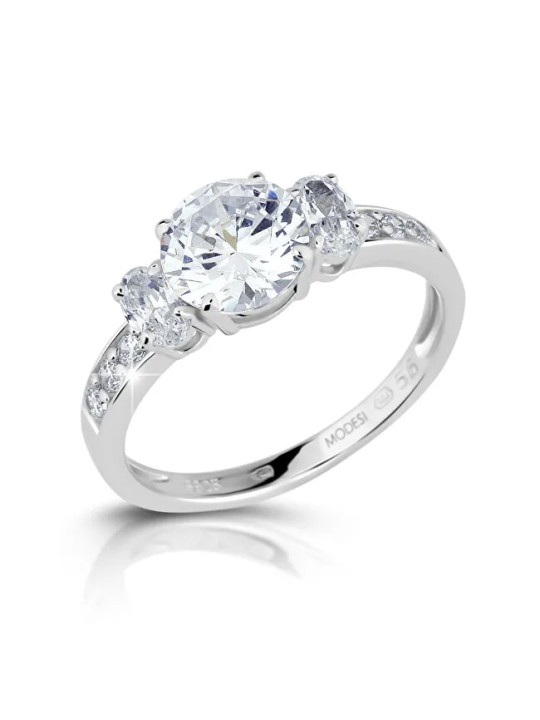 Modesi Elegante anello di fidanzamento JA17250CZ - Diametro: 56 mm donna