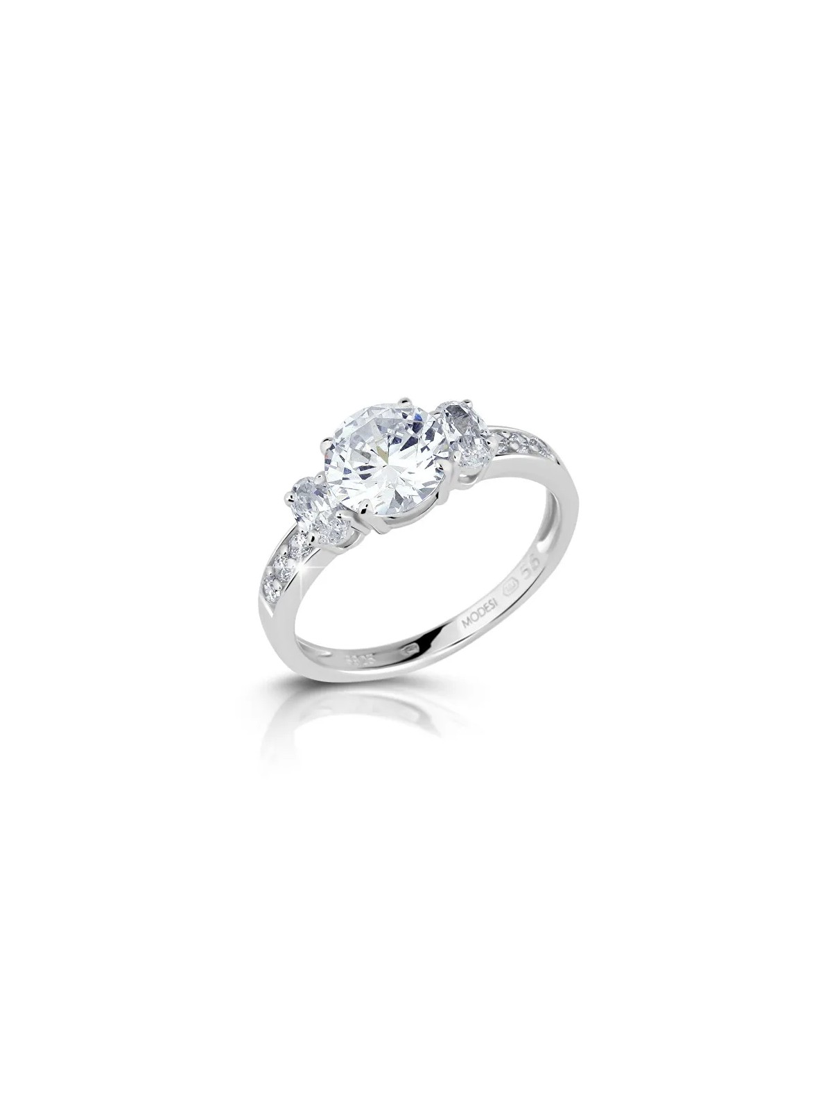 Modesi Elegante anello di fidanzamento JA17250CZ - Diametro: 56 mm donna