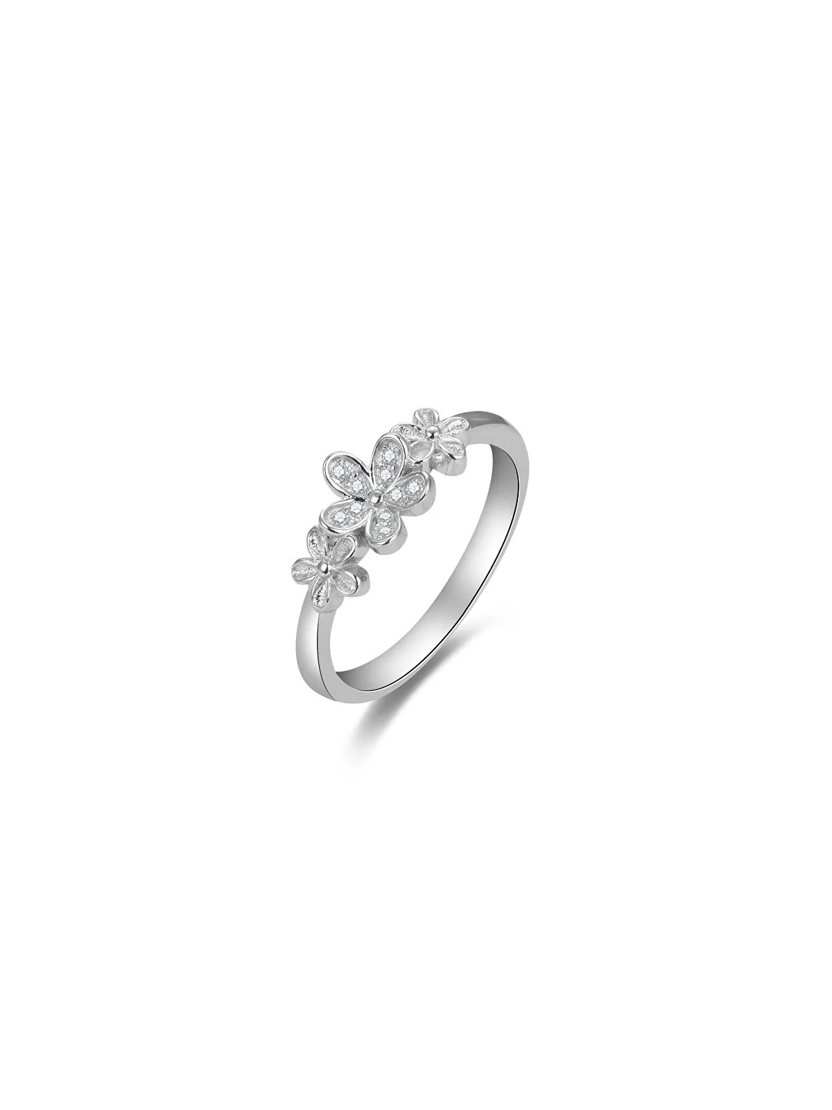 Beneto Affascinante anello in argento con zirconi AGG465 - Diametro: 54 mm donna