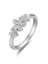 Beneto Affascinante anello in argento con zirconi AGG465 - Diametro: 54 mm donna