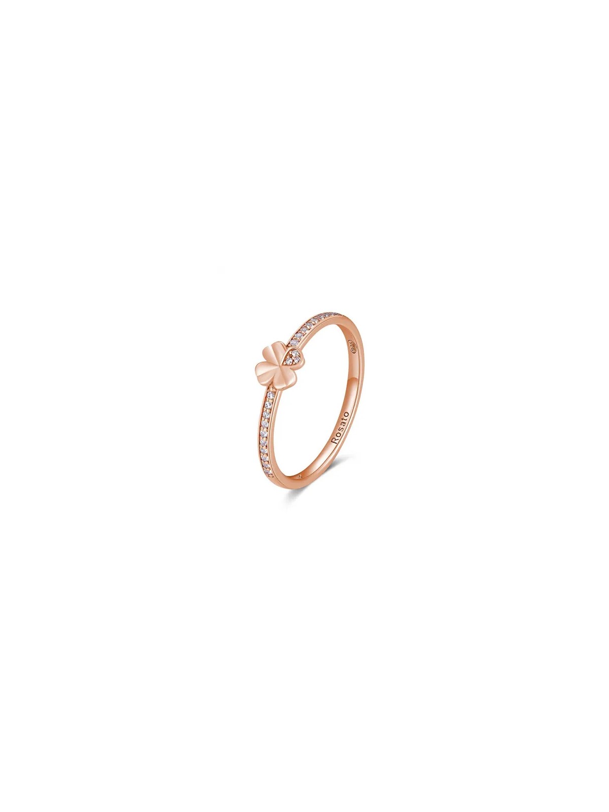 Rosato Bellissimo anello portafortuna in bronzo Allegra RZA022 - Diametro: 56 mm donna