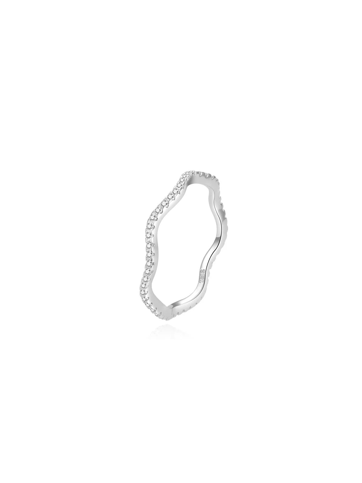 Beneto Anello originale in argento con zirconi trasparenti AGG226 - Diametro: 52 mm donna