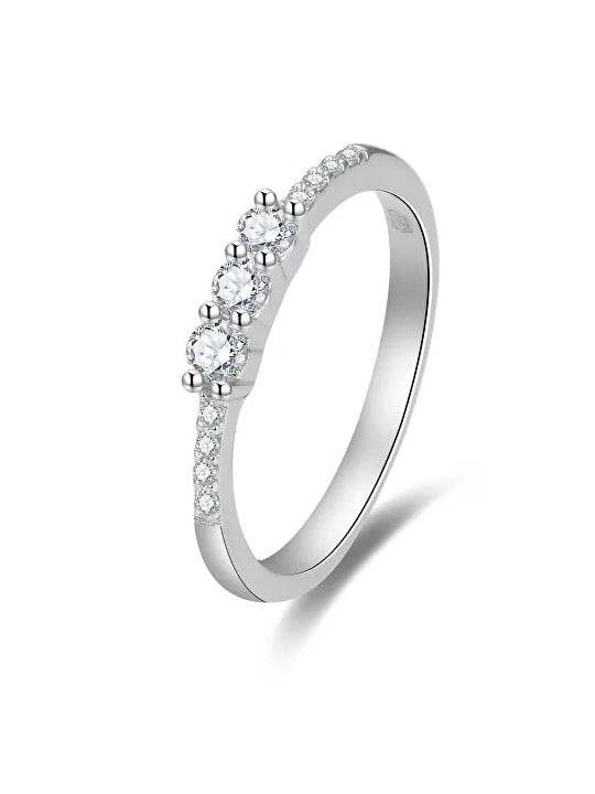 Beneto Anello di fidanzamento scintillante con zirconi AGG464 - Diametro: 60 mm donna