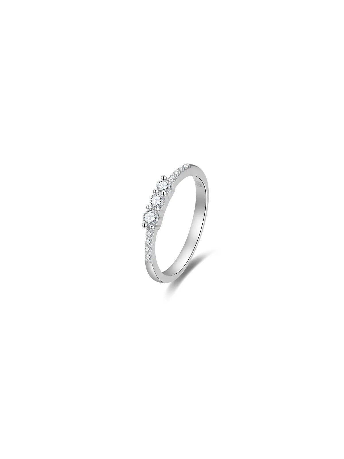 Beneto Anello di fidanzamento scintillante con zirconi AGG464 - Diametro: 60 mm donna