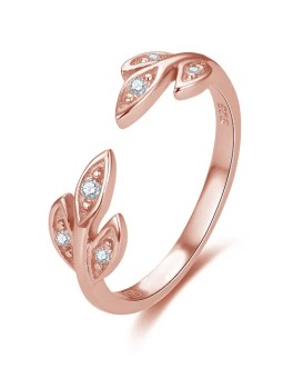 Beneto Affascinante anello in bronzo con zirconi AGG474-RG donna