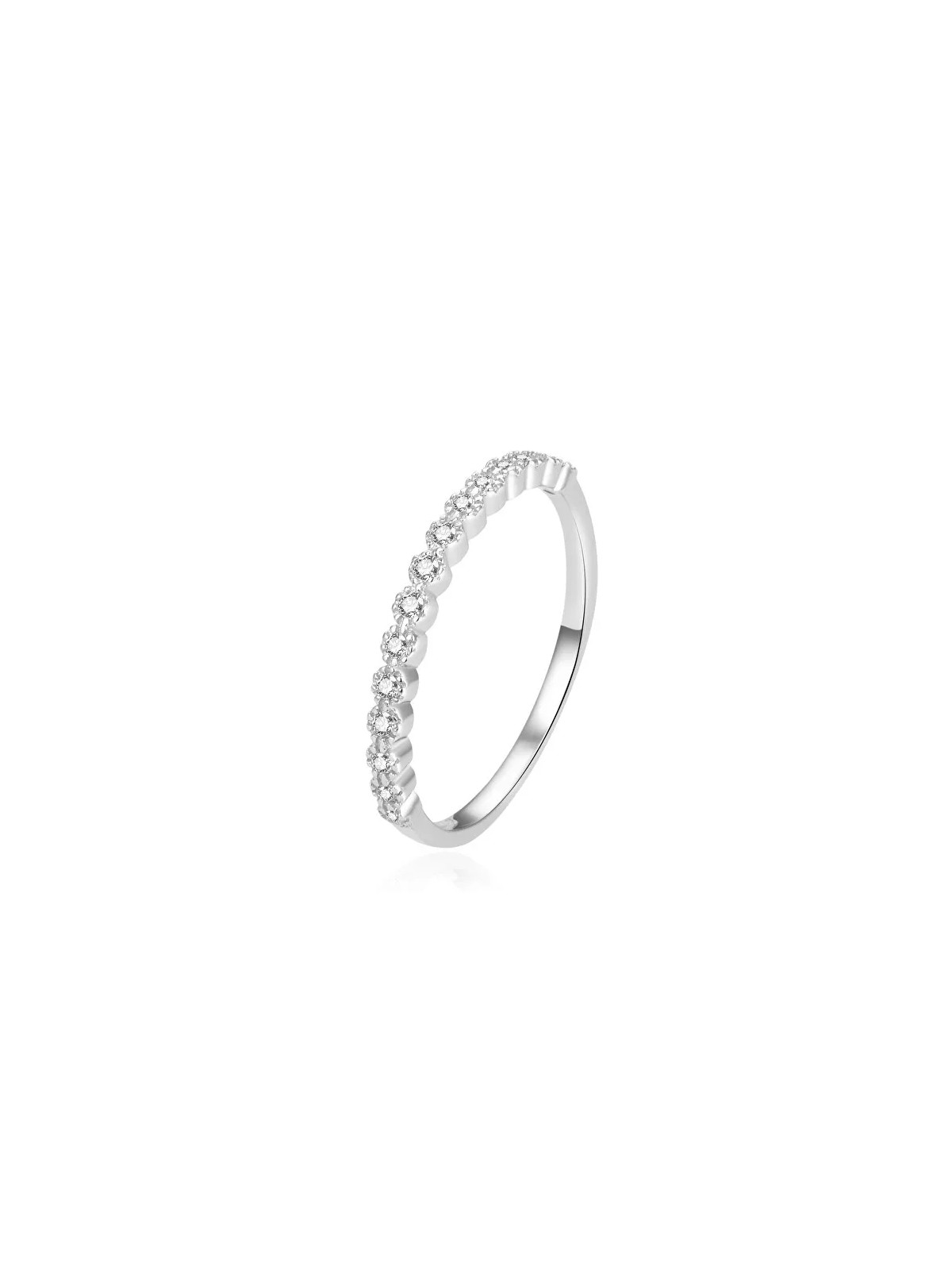 Beneto Anello in argento pregiato con zirconi AGG362 - Diametro: 60 mm donna