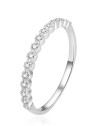 Beneto Anello in argento pregiato con zirconi AGG362 - Diametro: 60 mm donna