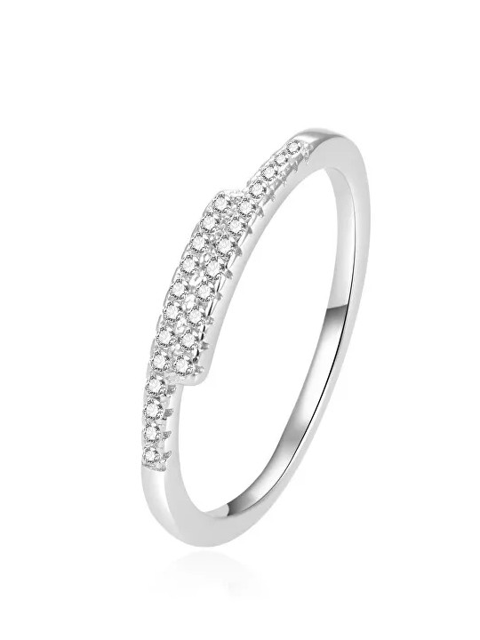 Beneto Anello in argento scintillante con zirconi AGG259 - Diametro: 56 mm donna