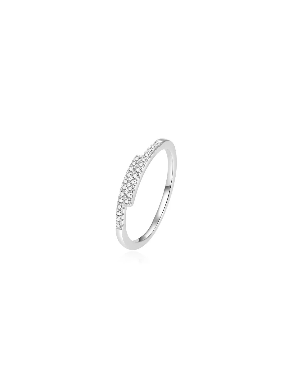 Beneto Anello in argento scintillante con zirconi AGG259 - Diametro: 56 mm donna