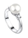 Silvego Anello Maya in argento con vera perla naturale LPS1496RW - Diametro: 56 mm donna
