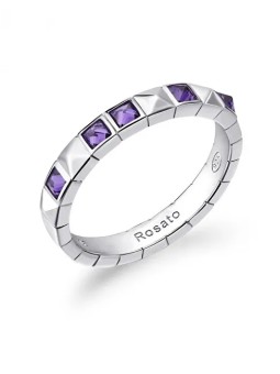 Rosato Anello giocoso in argento con zirconi cubici RZCU92 - Diametro: 56 mm donna