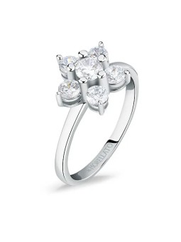 Morellato Bellissimo anello in argento con fiore Tesori SAIW127 - Diametro: 54 mm donna