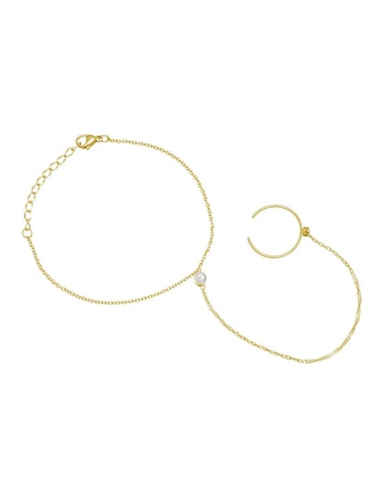 Troli Bracciale placcato oro fino con zirconi VSB6006G-PET donna